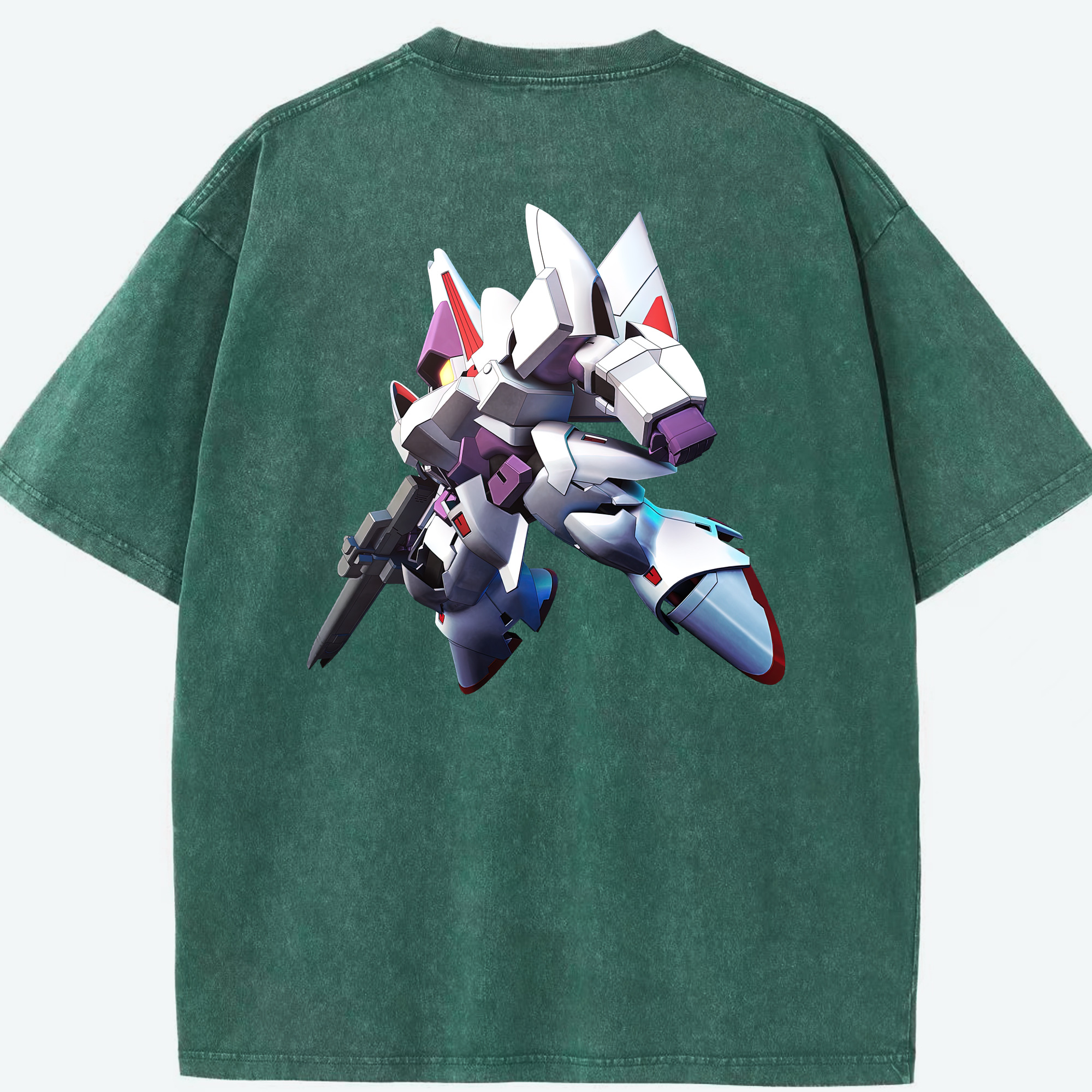 （画像用） 機動戦士ガンダム Mobile Suit Gundam 綿100% ヴィンテージ風 半袖Tシャツ（背面プリント）
